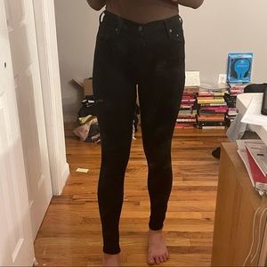 Citizen of Humanity Rocket Skinny in Plush Black